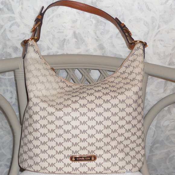 Michael Michael Kors Elana Handbag Vanilla/Beige Missing Tassel, Long Strap - Picture 1 of 16